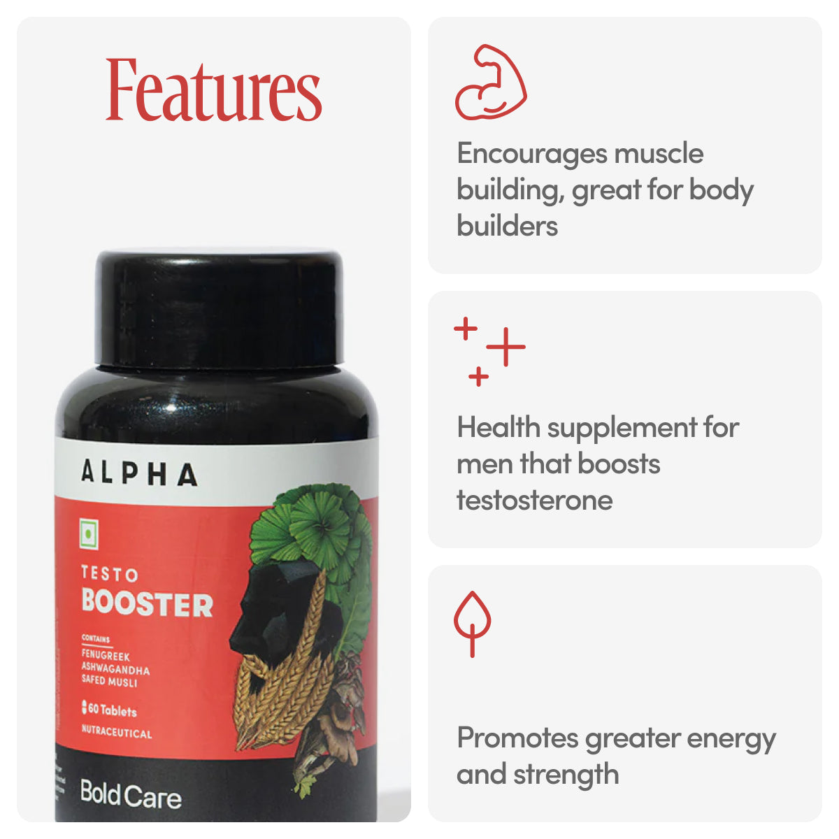 Alpha - Ashwagandha Ginseng Fenugreek Tablet