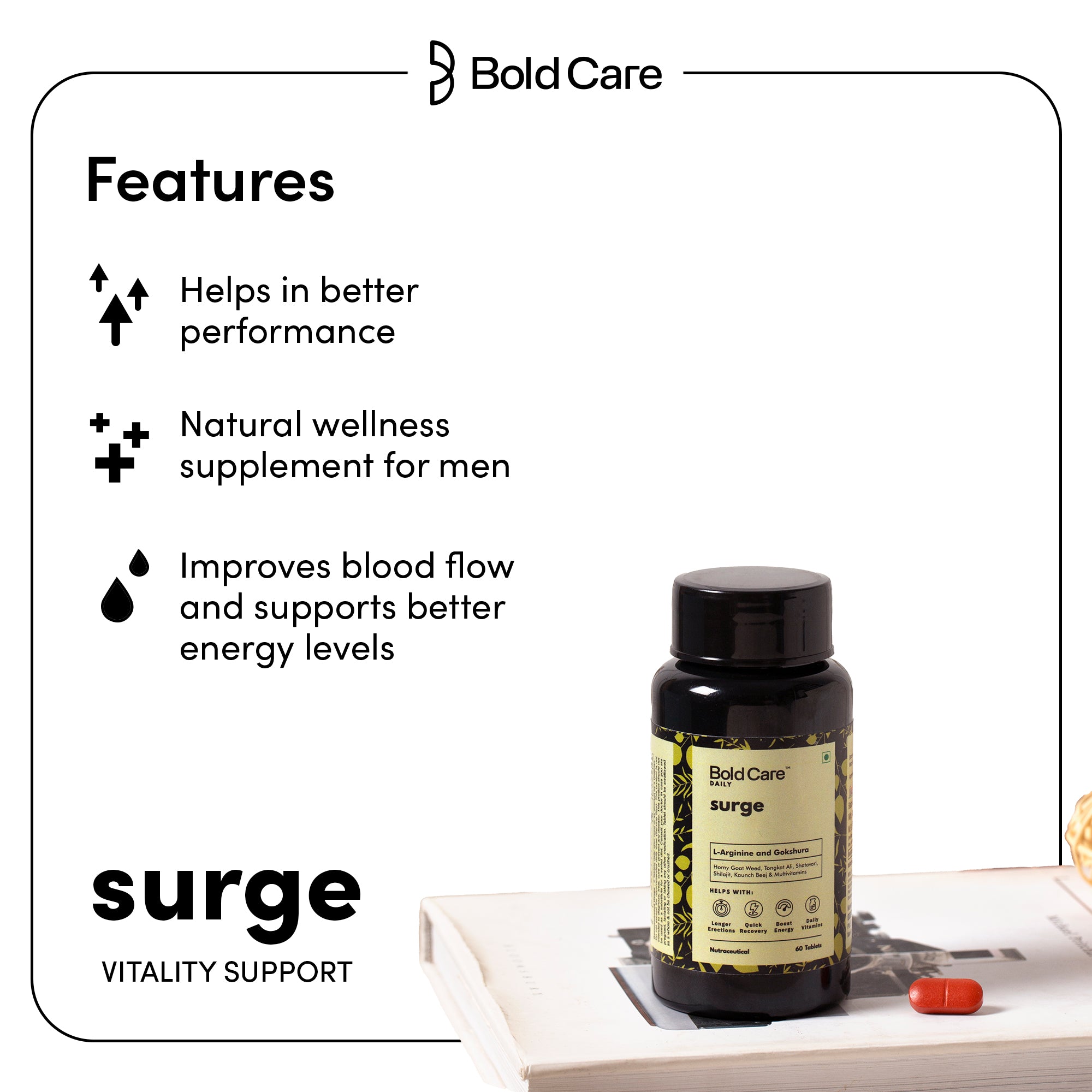 Surge - Firmness & Performance Support Tablets (60 Tablets)