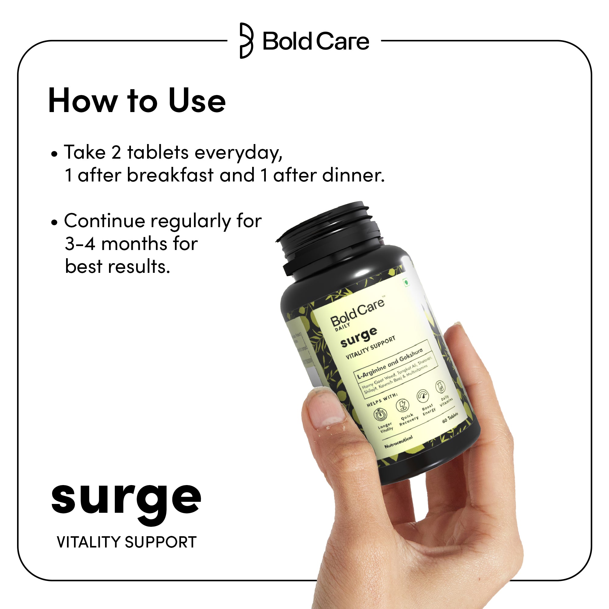 Surge - Firmness & Performance Support Tablets (60 Tablets)