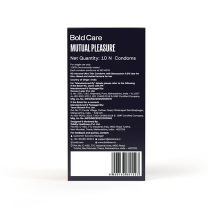404 by Bold Care Mutual Pleasure Condoms For Men