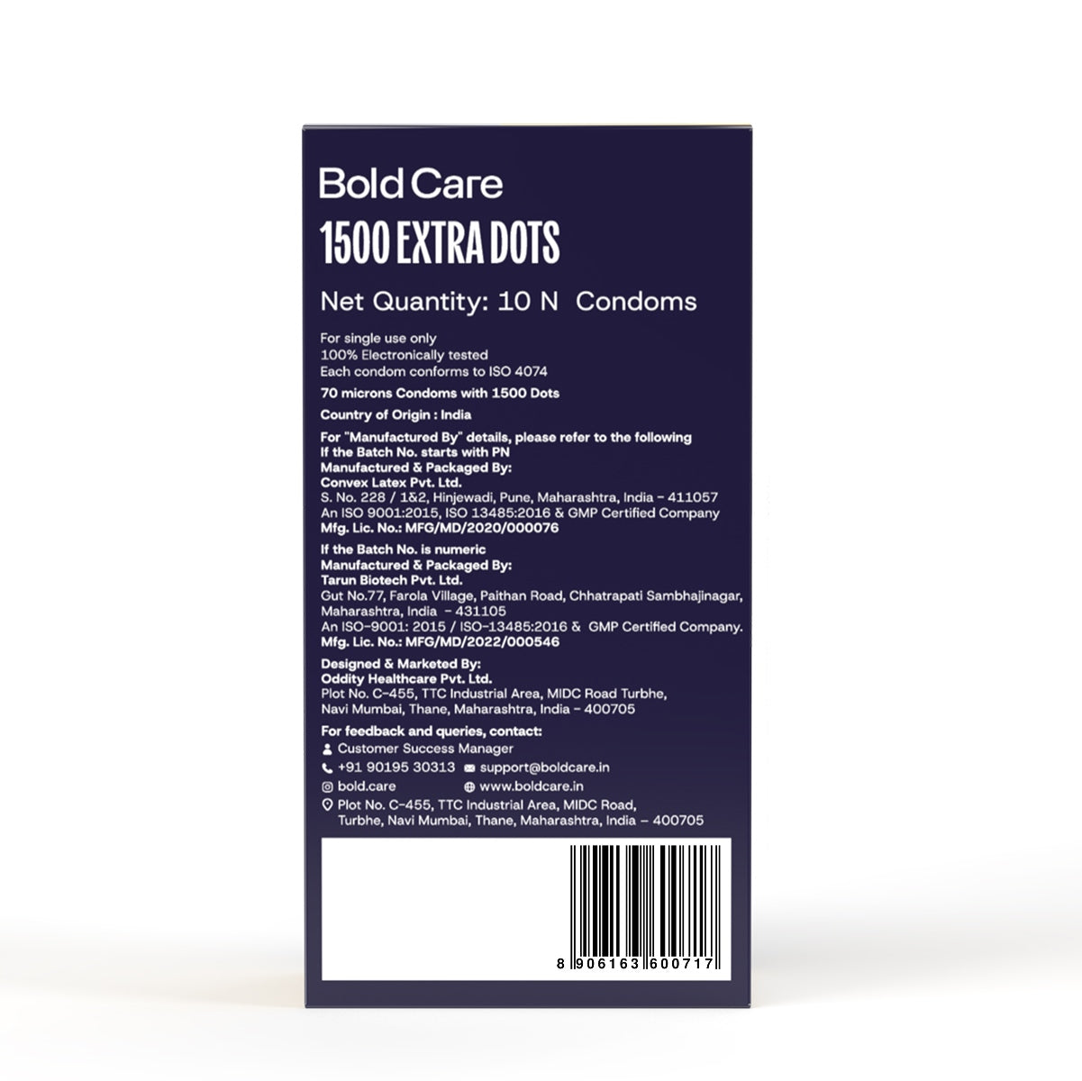404 by Bold Care Extra Dotted Condoms For Men