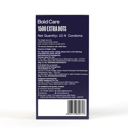 404 by Bold Care Extra Dotted Condoms For Men