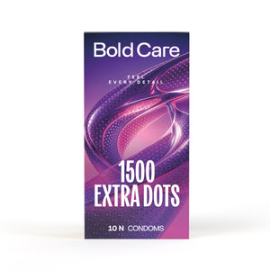404 by Bold Care Extra Dotted Condoms For Men - 1 Pack