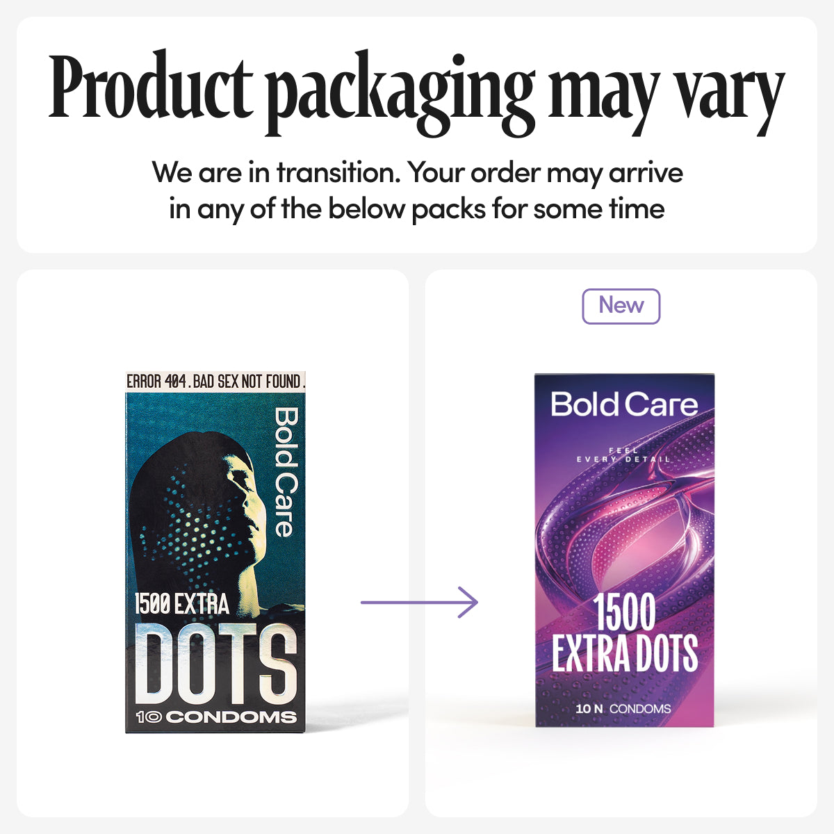 404 by Bold Care Extra Dotted Condoms For Men