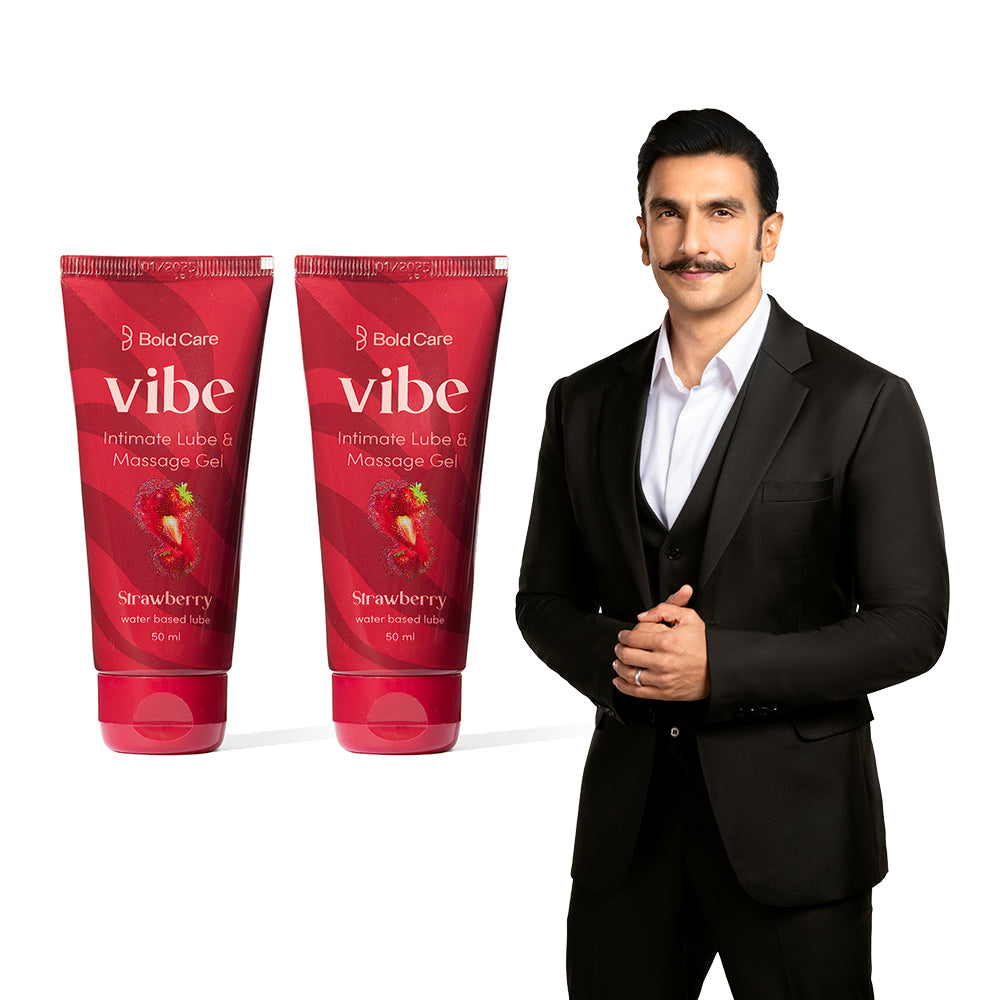 Vibe Strawberry Flavour - Personal Lubricant and Massage Gel  (50 ml)