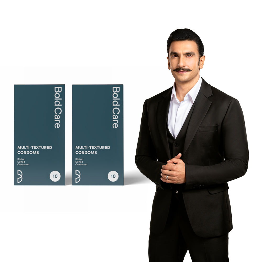 Multi-textured Condoms - Ribbed, Dotted, & Contoured - Pack of 10