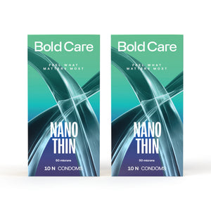 404 by Bold Care Nano Thin Condoms - 50 microns (10 units) - 2 Packs