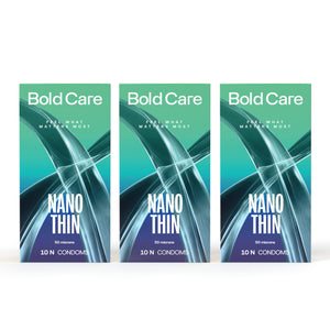 404 by Bold Care Nano Thin Condoms - 50 microns (10 units) - 3 Packs
