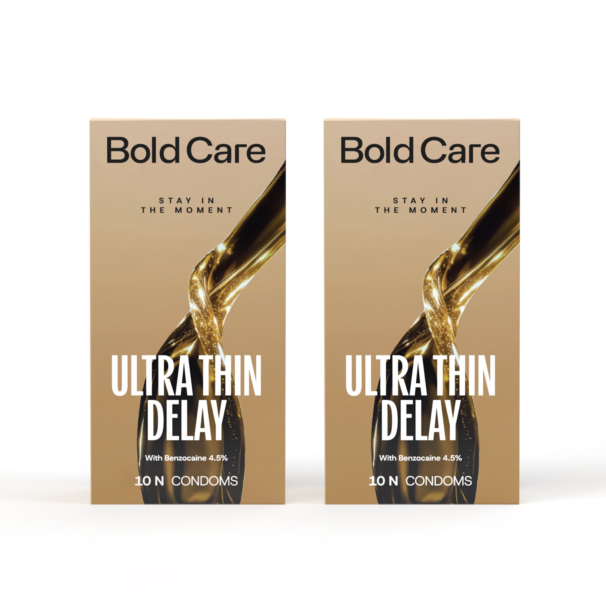 Ultra Thin Delay Condoms - with 4.5% Benzocaine (Pack of 10)