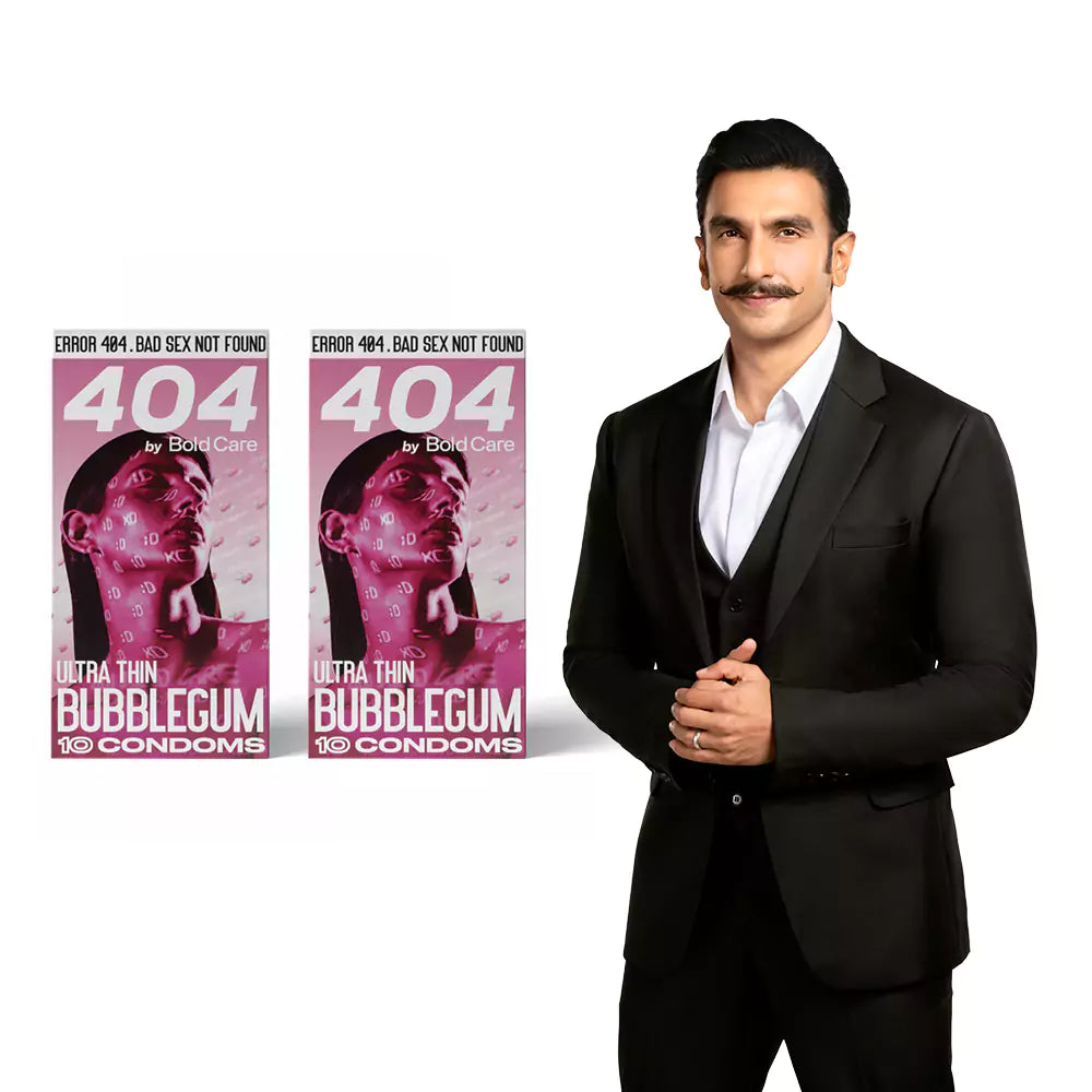 404 by Bold Care Super Ultra Thin Bubblegum Flavored Condoms (10 condoms)