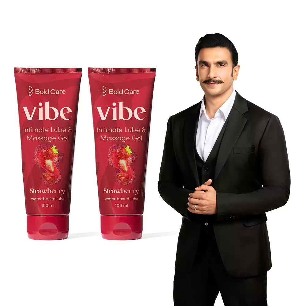 Vibe Strawberry Flavour - Personal Lubricant and Massage Gel (100 ml)